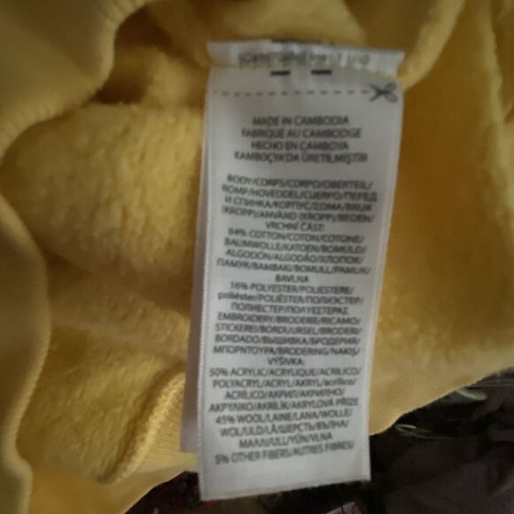 Polo Ralph Lauren Yellow Polo Bear Embroidered New Orleans Country Sweatshirt XS - Picture 14 of 16